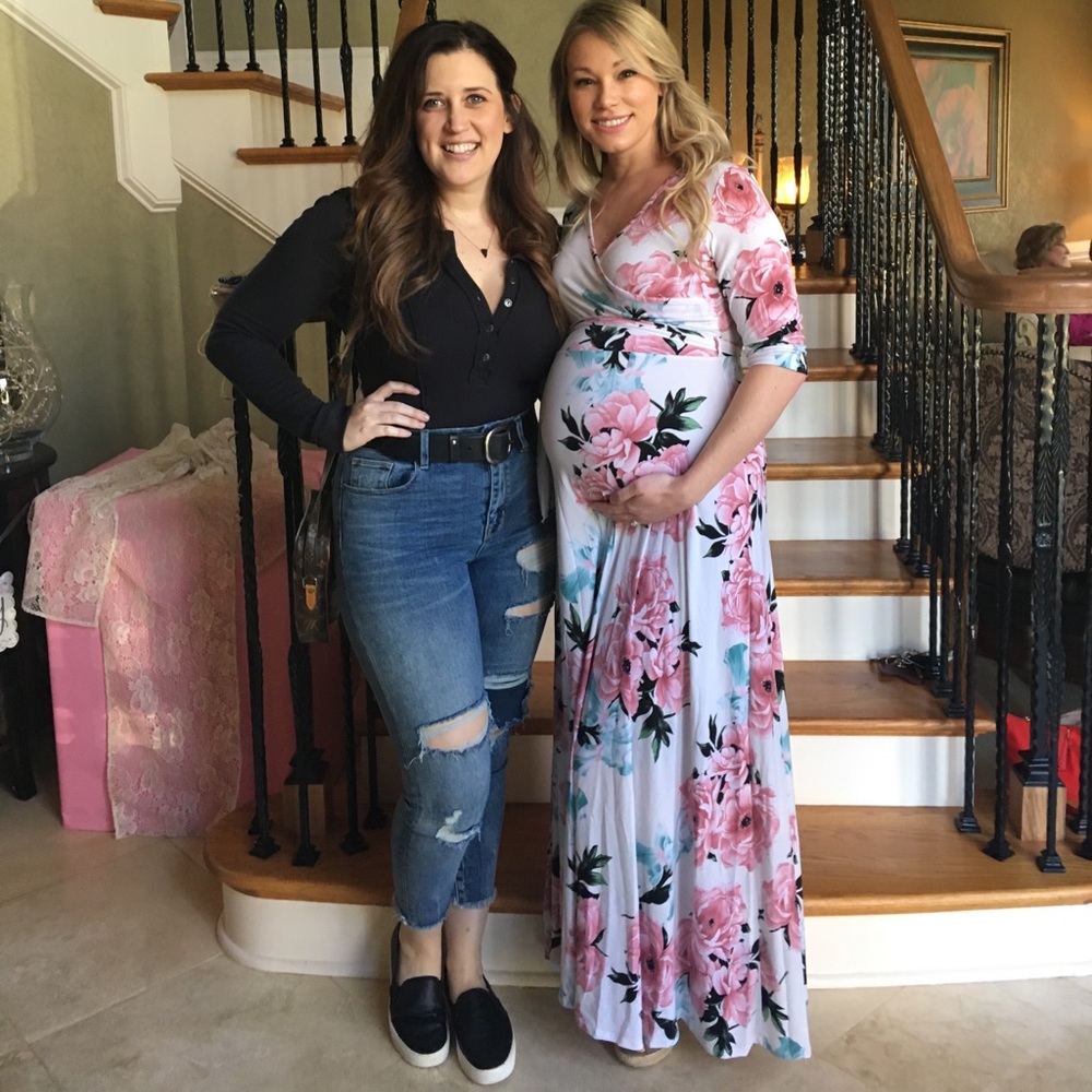 PinkBlush Maternity/Non-Maternity Maxi Dress